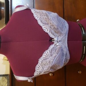 NWT Alegro Lingerie Innocent Lily Solid Lavender Lace Underwire Bra Size UK 30G